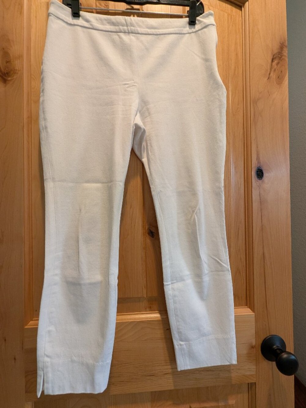 1901 White cropped pant